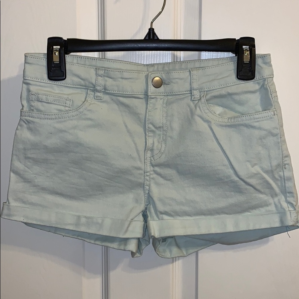 olive green shorts